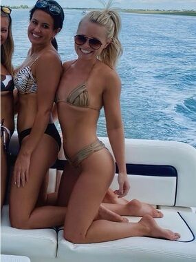 Neutral Taupe Triangle Bikini Set